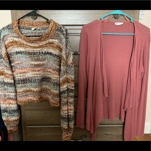 Winter Sweater and Cardigan.
